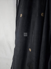 Handwoven Tangail Pure Cotton Saree in Black – Classic & Elegant