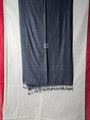 Handwoven Grey Mul Cotton – Soft, Lightweight & Breathable Fabric