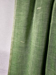Soothing Green Shantipuri Pure Cotton Saree - Lightweight & Breathable
