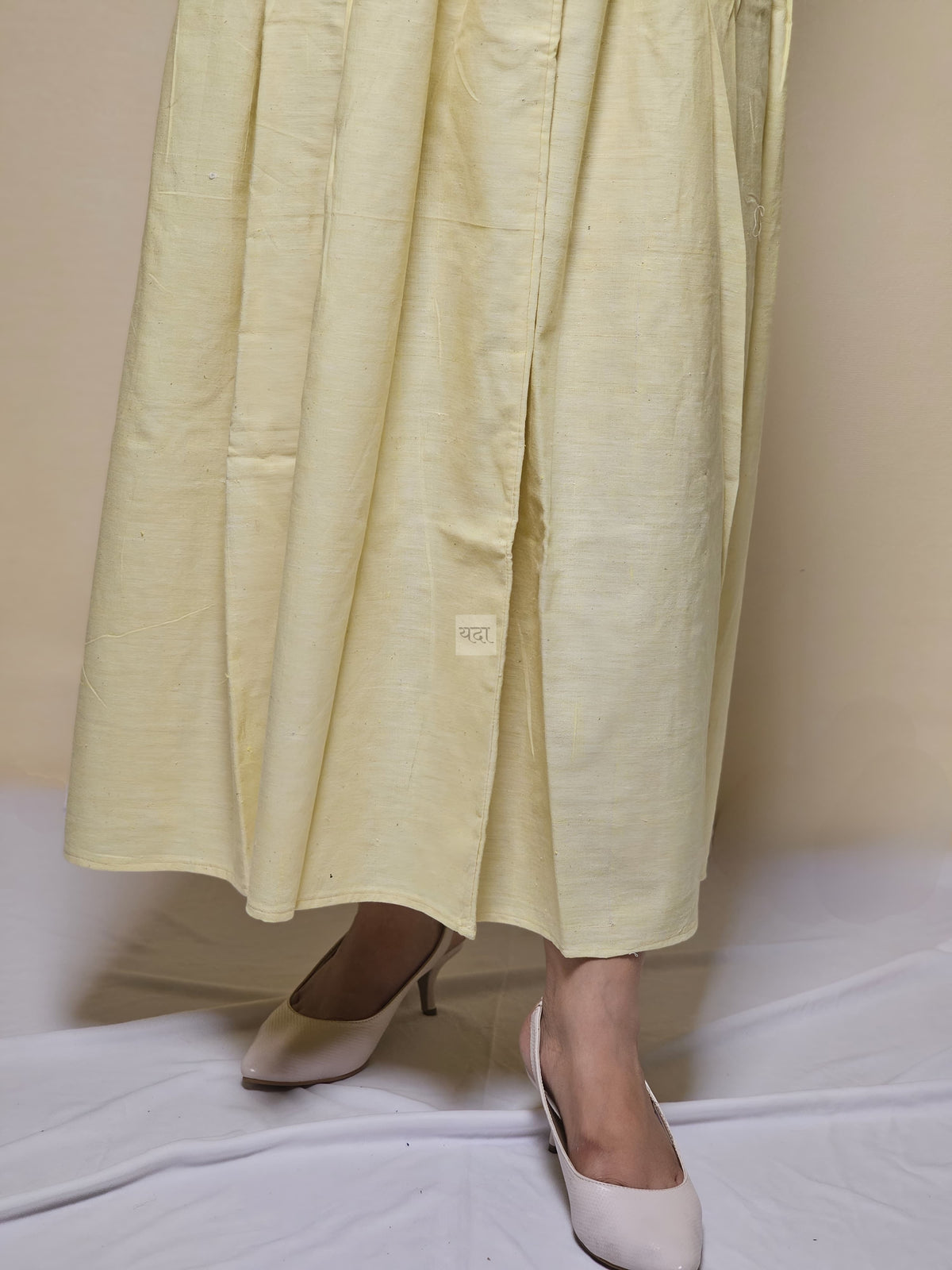 Stylish Yellow Cotton Skirt – Lightweight & Comfortable for All-Day Wear