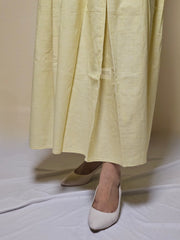 Stylish Yellow Cotton Skirt – Lightweight & Comfortable for All-Day Wear