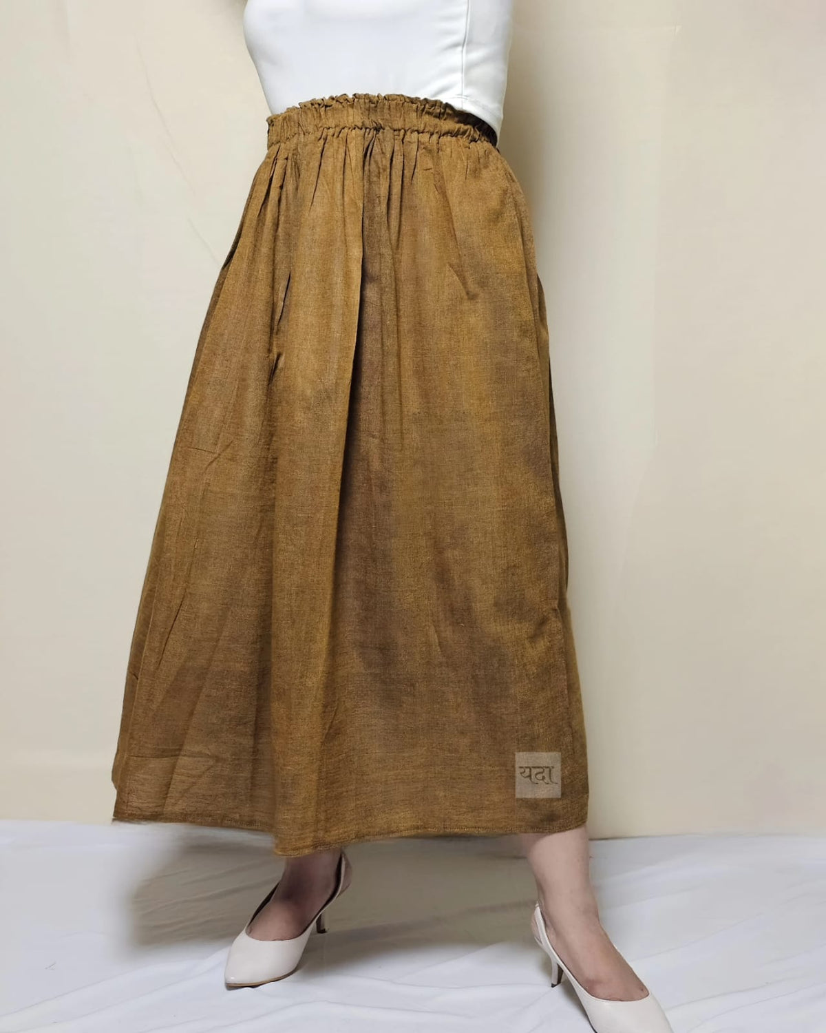 Mustard Cotton Skirt – Stylish & Comfortable for Every Occasion