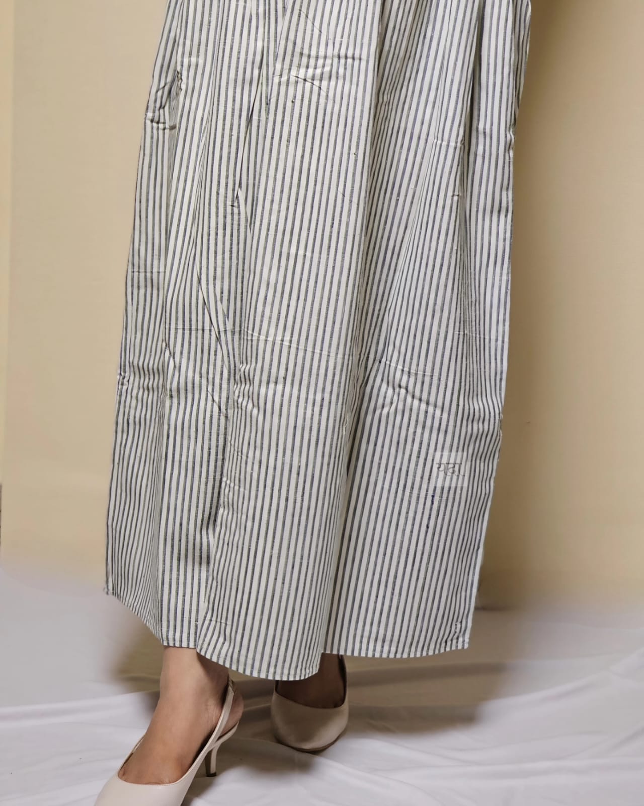 Stylish Black and White Cotton Skirt – Comfortable & Trendy Women's Wear