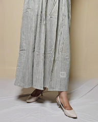 Stylish Black and White Cotton Skirt – Comfortable & Trendy Women's Wear