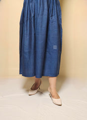 Buy Blue Cotton Skirt – Stylish, Comfortable & Lightweight